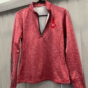 Adidas x Maker’s Mark half zip sweatshirt red size s